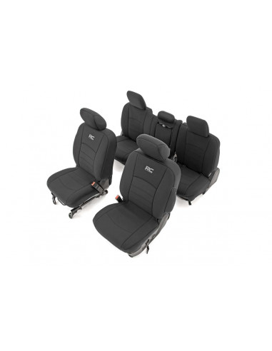 ROUGH COUNTRY SEAT COVERS | FR BUCKET RR W/ARM REST | RAM 1500 (09-18)/2500 (10-18)