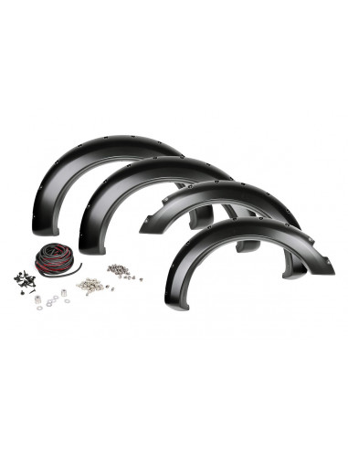 ROUGH COUNTRY POCKET FENDER FLARES | PLASTIC BUMPER | RAM 1500 2WD/4WD