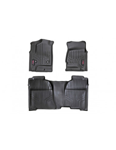 ROUGH COUNTRY FLOOR MATS | FR & RR | CREW CAB | CHEVY/GMC 1500/2500HD/3500HD 2WD/4WD