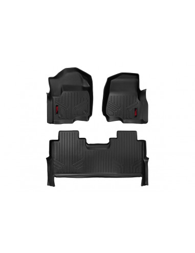 ROUGH COUNTRY FLOOR MATS | FRONT AND REAR | FORD SUPER DUTY 2WD/4WD (2017-2022)