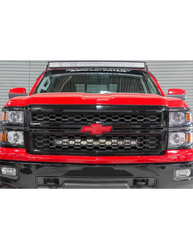 ROUGH COUNTRY CHEVROLET 30IN CURVED CREE LED GRILLE KIT | DUAL ROW (14-15 SILVERADO 1500)