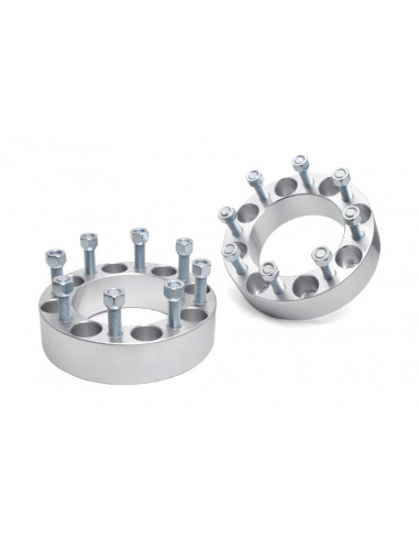 ROUGH COUNTRY 2 INCH WHEEL SPACERS | 8X180 | CHEVY/GMC 2500HD/3500HD (11-22)
