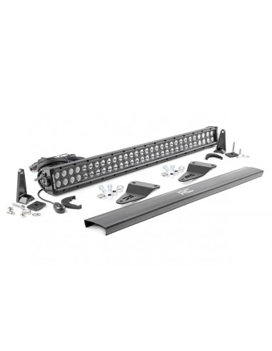 ROUGH COUNTRY LED LIGHT | BUMPER MOUNT | 30" BLACK DUAL ROW | TOYOTA 4RUNNER (14-20)