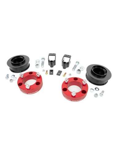 ROUGH COUNTRY 3 INCH LIFT KIT | X-REAS | RR SPACERS | RED | TOYOTA 4RUNNER (03-09)