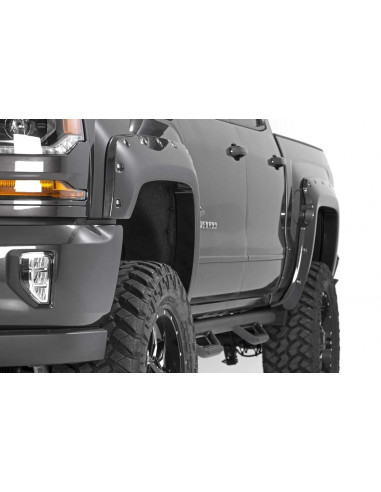 ROUGH COUNTRY POCKET FENDER FLARES | 6 & 8 FT BED | CHEVY SILVERADO 1500 (16-18)
