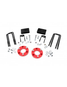 ROUGH COUNTRY 2 INCH LIFT KIT | RED SPACERS | NISSAN...