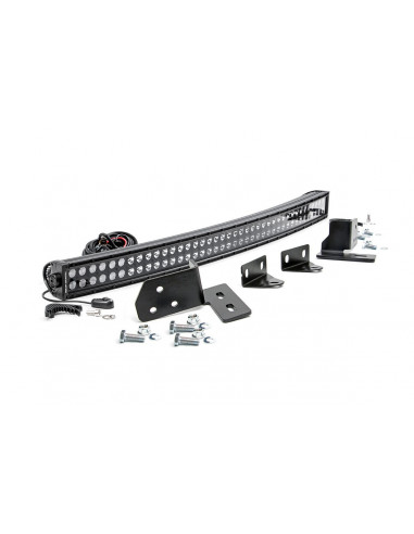 ROUGH COUNTRY LED LIGHT | BUMPER MOUNT | 40" BLACK DUAL ROW | FORD SUPER DUTY (11-16)