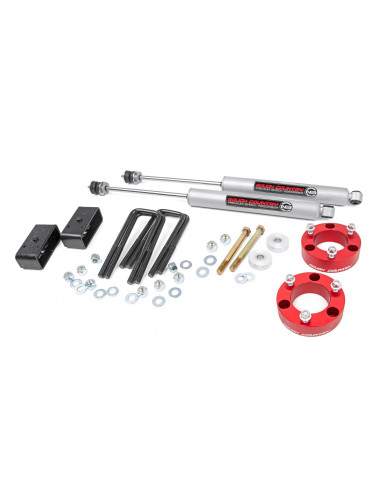 ROUGH COUNTRY 3 INCH LIFT KIT | RED SPACER | TOYOTA TACOMA 2WD/4WD (2005-2022)