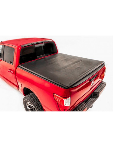 ROUGH COUNTRY BED COVER | TRI FOLD | SOFT | 5'7" BED | NO UTL TRK | NISSAN TITAN (17-22)