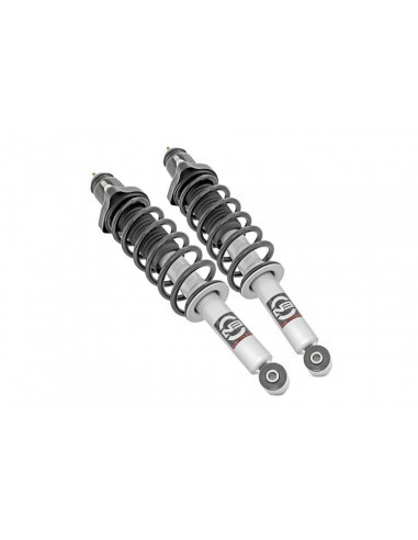 ROUGH COUNTRY Loaded Strut Pair Rear Stock |...