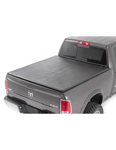 ROUGH COUNTRY BED COVER | TRI FOLD | SOFT | 6'4" BED | DODGE 1500 (02-08)/2500 (03-08)