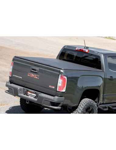 ROUGH COUNTRY BED COVER | TRI FOLD | SOFT | 5'3" BED | CHEVY/GMC CANYON/COLORADO (15-22)