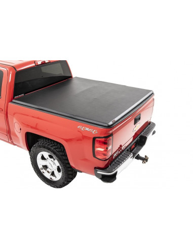 ROUGH COUNTRY BED COVER | TRI FOLD | SOFT | 6'7" BED | CHEVY/GMC 1500 (14-18)
