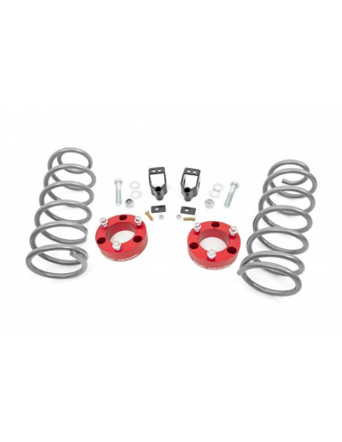 ROUGH COUNTRY 3 INCH LIFT KIT | X-REAS | RR SPRINGS | RED | TOYOTA 4RUNNER (03-09)