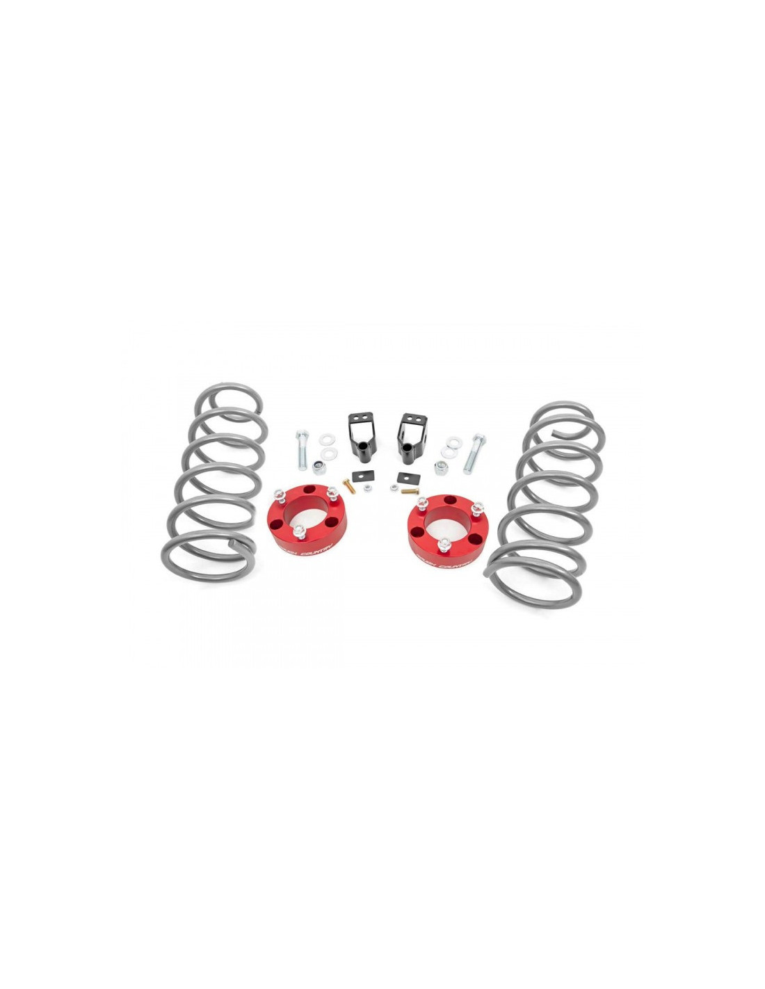 ROUGH COUNTRY 3 INCH LIFT KIT XREAS RR SPRINGS RED TOYOTA
