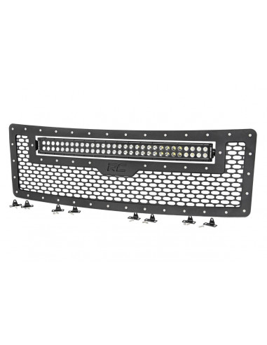 ROUGH COUNTRY MESH GRILLE | 30" DUAL ROW LED | BLACK | FORD F-150 2WD/4WD (09-14)