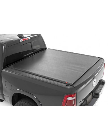 ROUGH COUNTRY SOFT ROLL UP BED COVER | 5'7" BED | NO RAMBOX | RAM 1500 (19-22)/1500 TRX (21-22)