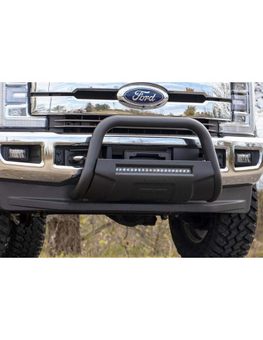 ROUGH COUNTRY BLACK LED BULL BAR | FORD SUPER DUTY 2WD/4WD (2011-2016)
