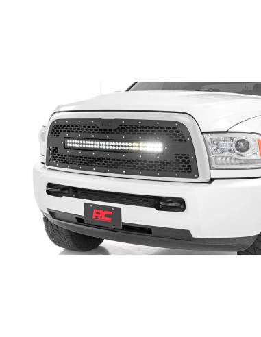 ROUGH COUNTRY MESH GRILLE | 30" DUAL ROW LED | BLACK | RAM 2500/3500 (13-18)