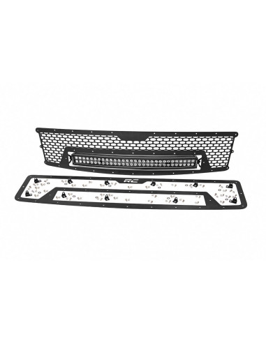 ROUGH COUNTRY MESH GRILLE | 30" DUAL ROW LED |...