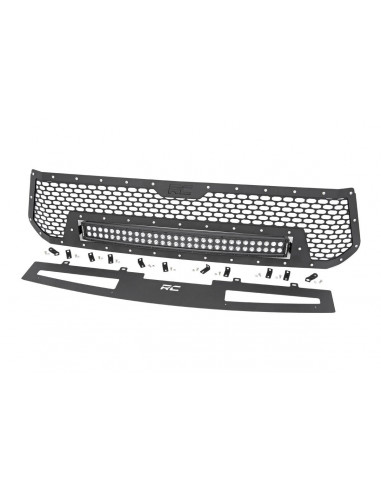 ROUGH COUNTRY MESH GRILLE | 30" DUAL ROW LED | BLACK | TOYOTA TUNDRA (14-17)
