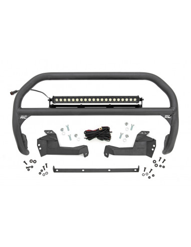 ROUGH COUNTRY NUDGE BAR | 20 INCH BLACK SINGLE...