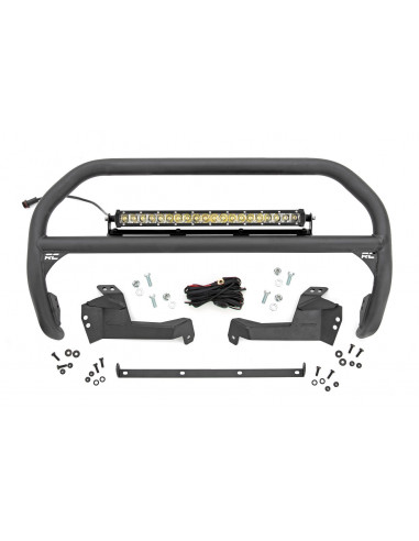 ROUGH COUNTRY NUDGE BAR | 20 INCH CHROME SINGLE...