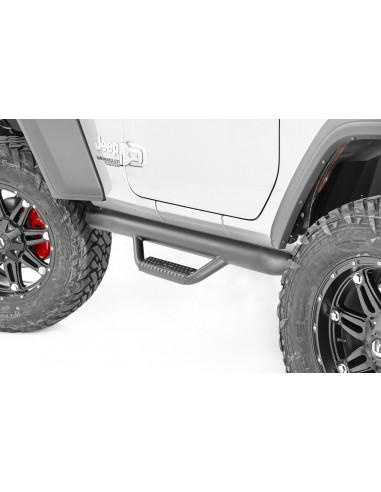 ROUGH COUNTRY NERF STEPS | FULL LENGTH | 2 DOOR | JEEP WRANGLER JL 4WD (18-22)