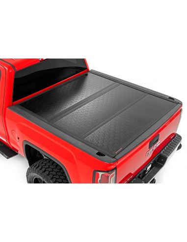 ROUGH COUNTRY HARD LOW PROFILE BED COVER | 6'7" BED | RAIL CAP | CHEVY/GMC 1500/2500HD/3500HD (14-19)