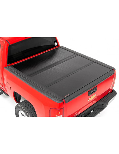 ROUGH COUNTRY HARD LOW PROFILE BED COVER | 5'9" BED | NO RAIL CAPS | CHEVY/GMC 1500 (07-13)
