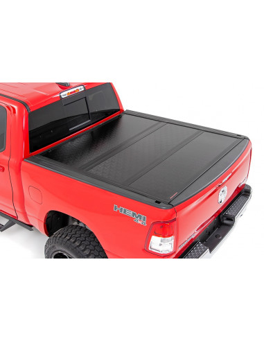 ROUGH COUNTRY HARD LOW PROFILE BED COVER |6'4" | NO RAMBOX | RAM 1500 (19-22)/1500 TRX (21-22)