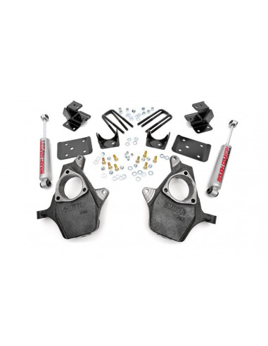 ROUGH COUNTRY LOWERING KIT | 2 INCH FR | 4 INCH RR | CHEVY/GMC 1500 (99-06 & CLASSIC)
