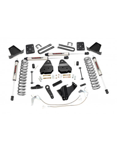 ROUGH COUNTRY 4.5 INCH LIFT KIT | W/O OVERLOADS | V2 | FORD SUPER DUTY 4WD (08-10)