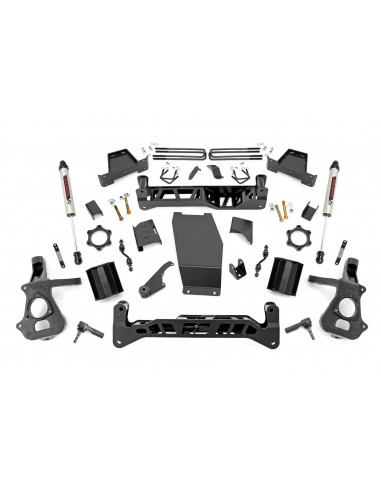 ROUGH COUNTRY 7 INCH LIFT KIT | ALUM/STAMP STEEL | V2 | CHEVY/GMC 1500 (14-18)