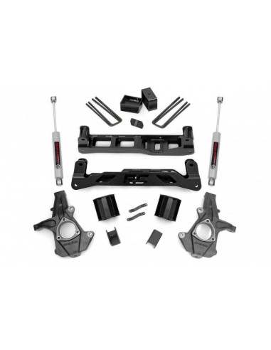 ROUGH COUNTRY 5 INCH LIFT KIT | CAST STEEL | N3 STRUT/V2 | CHEVY/GMC 1500 (14-17)