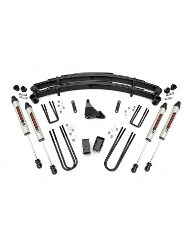 ROUGH COUNTRY 4 INCH LIFT KIT | REAR BLOCKS | V2 | FORD SUPER DUTY 4WD (99-04)