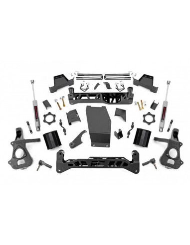 ROUGH COUNTRY 7 INCH LIFT KIT | ALUM/STAMP STEEL | FR N3 | CHEVY/GMC 1500 (14-18)