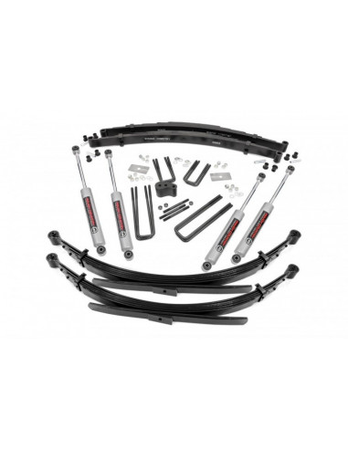 ROUGH COUNTRY 4 INCH LIFT KIT | REAR SPRINGS | DODGE W100 TRUCK (86-89)/W200 TRUCK (78-80)