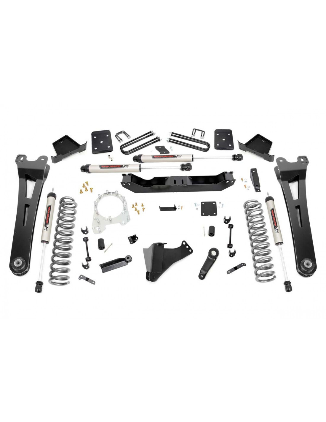 ROUGH COUNTRY 6 INCH LIFT KIT R/A NO OVLD V2 SHOCKS FORD SUPER