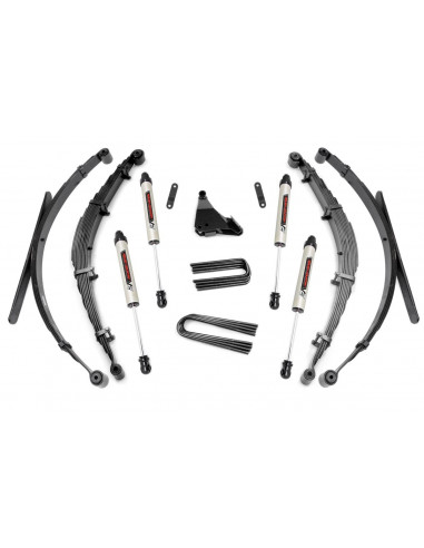 ROUGH COUNTRY 4 INCH LIFT KIT | REAR SPRINGS | V2 | FORD SUPER DUTY 4WD (99-04)