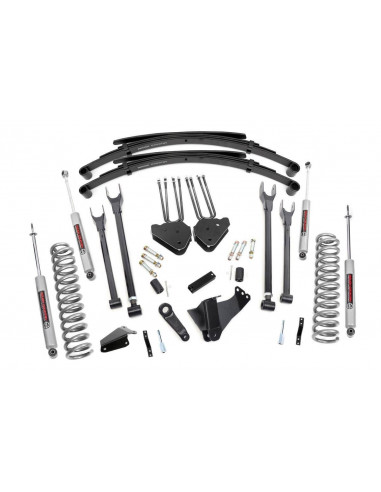 ROUGH COUNTRY 8 INCH LIFT KIT | 4 LINK | RR SPRINGS | FORD SUPER DUTY 4WD (05-07)