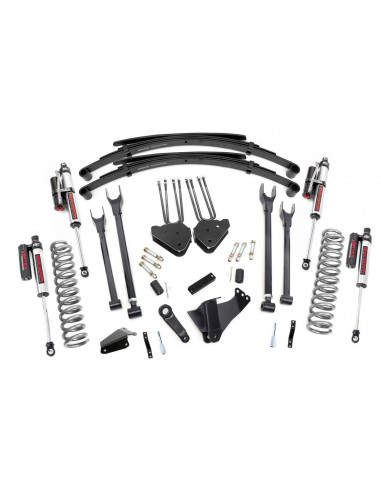 ROUGH COUNTRY 8 INCH LIFT KIT | 4 LINK | RR SPRINGS | VERTEX | FORD SUPER DUTY (05-07)