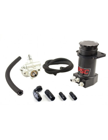 Pro Touring Type II Pump and Black Anodized Hydroboost Remote Reservoir Kit for Rack and Pinion Applications PSC Performance