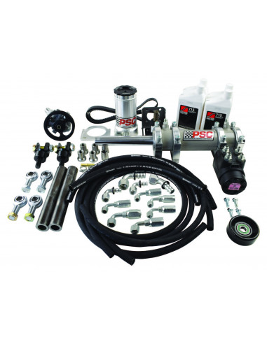 Full Hydraulic Steering Kit, 2007-11 Jeep JK (40 Inch and Larger Tire Size) PSC Performance