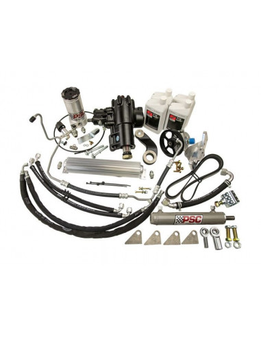 Cylinder Assist Steering Kit Weld On 6.75 Afm Axle 2.0 Tie Rod 12-18 Wrangler JK 3.6L PSC Steering