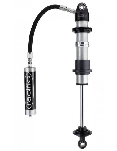 RADFLO 2.0 INCH COIL-OVER 6 INCH TRAVEL W/ 5/8 INCH SHAFT W/ REMOTE RESERVOIR W/ DUAL RATE SPRING HARDWARE