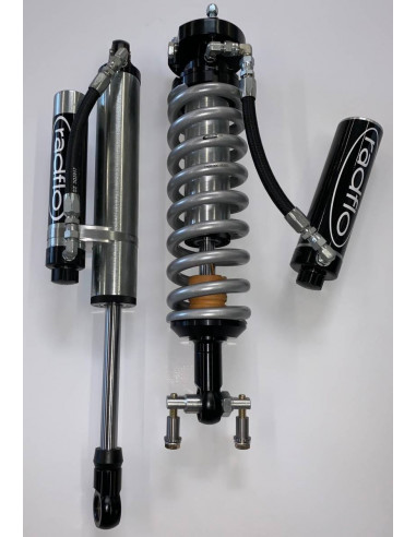 RADFLO 2.5 INCH FRONT COIL-OVER KIT 19 AND UP RANGER 2 INCH LIFT W/REMOTE RESERVOIR AND COMPRESSION ADJUSTER