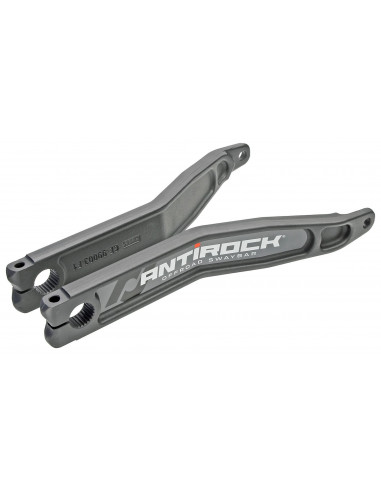 ANTIROCK FORGED CHROMOLY SWAY BAR ARMS 12.75 INCH LONG C-C 2.5 INCH OFFSET INCLUDES STICKERS PAIR ROCKJOCK 4X4