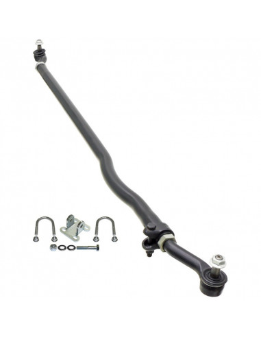 CURRECTLYNC TIE ROD 07-18 WRANGLER JK BOLT-ON 1 1/2 INCH DIAMETER TUBE CONSTRUCTION FORGED TIE ROD ENDS INCLUDES JAM NUTS AND AD
