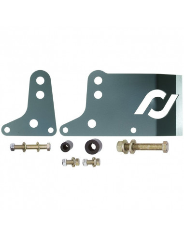 TRAC BAR RELOCATION KIT 07-18 WRANGLER JK FRONT DIFF HOUSING INCLUDES INNER/OUTER BRACKETS HARDWARE SOME WELDING REQUIRED ROCKJO